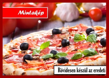 TARJÁS Pizza 50 cm paradicsomos alap,tarja,tejföl,kolbász,pritaminpaprika,füstöltsajt,bazsalikom,sajt