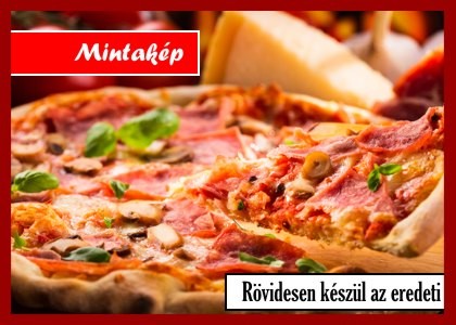 FÜSTI Pizza 24 cm tejfölös alap, bacon,füstölt főtt tarja,hagyma,torma,sajt